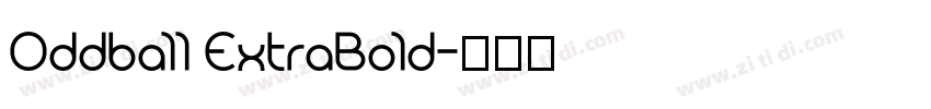 Oddball ExtraBold字体转换